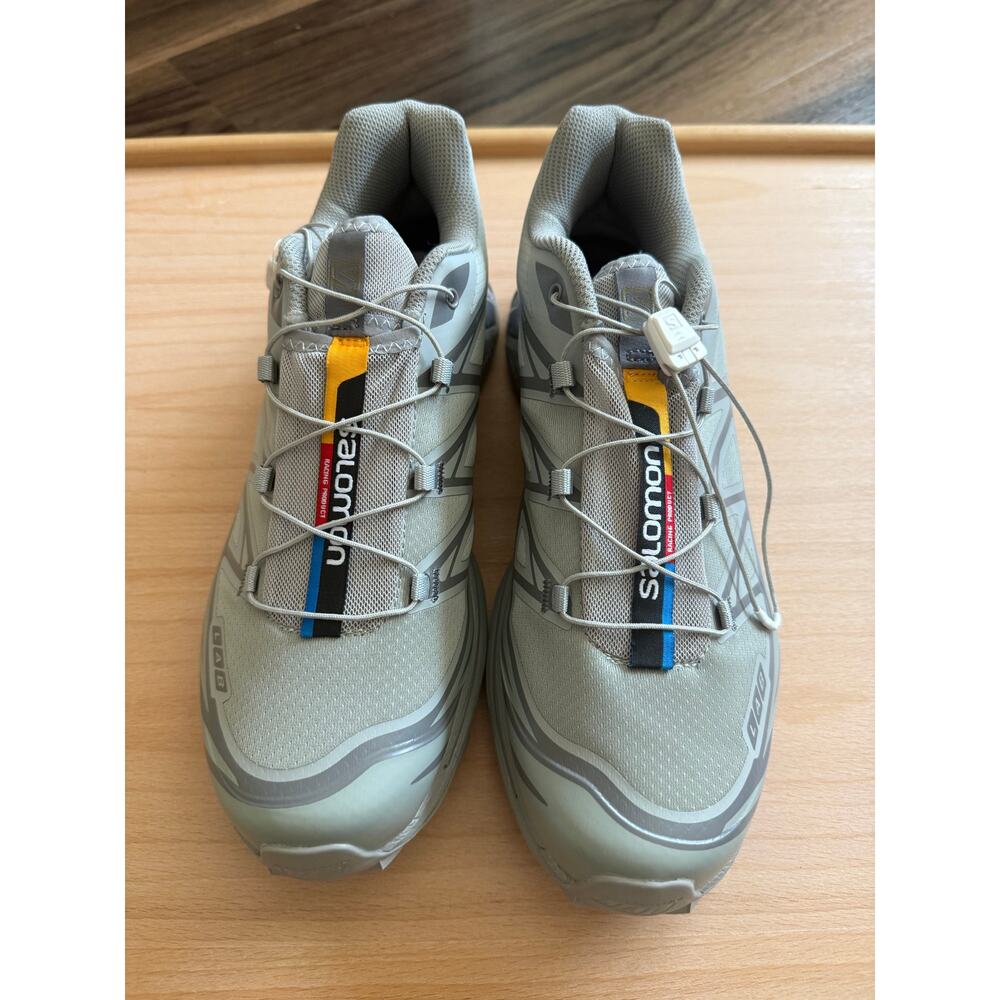 New Salomon S/LAB XT-6 Gray Performance Trail Shoes Men’s Quicklace Sneakers